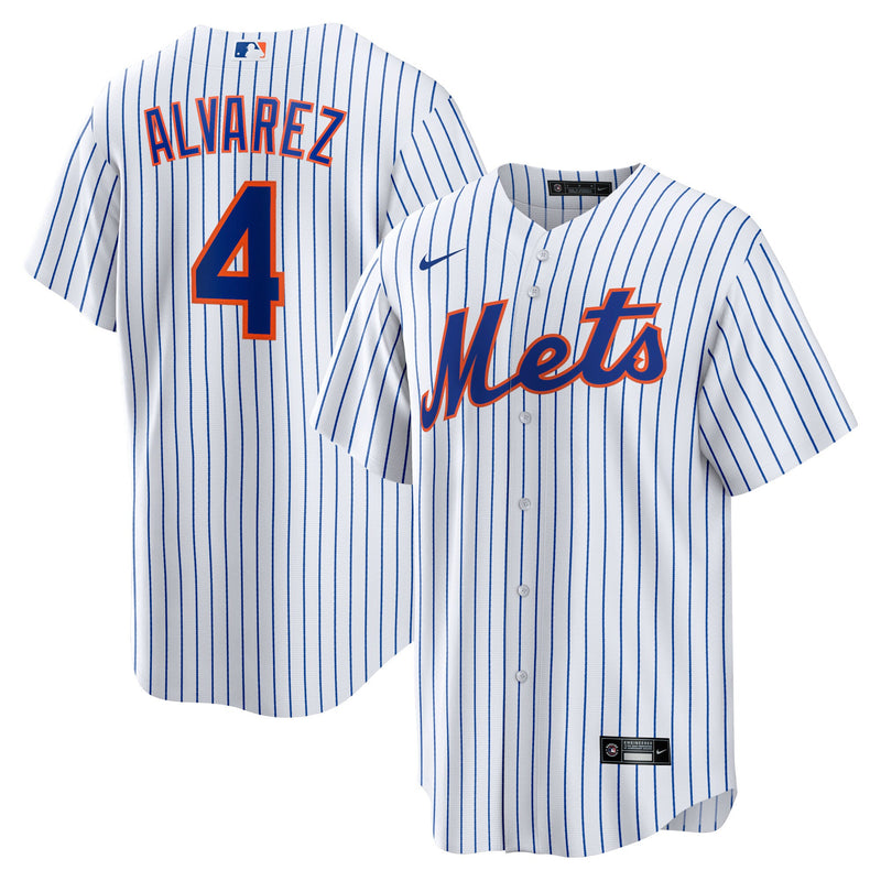 New York Mets Francisco Alvarez Nike White Replica Player Jersey