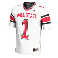#1 Ball State Cardinals GameDay Greats Football Jersey - White