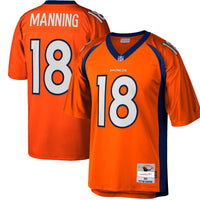Denver Broncos Peyton Manning Mitchell & Ness Orange Big & Tall 2015 Retired Player Replica Jersey