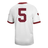 #5 Arkansas Razorbacks Nike Untouchable Football Jersey – White