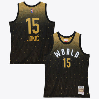 NBA Mitchell & Ness Nikola Jokic 2016 World Authentic Jersey All-Star - Black/Gold
