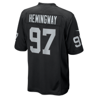 Las Vegas Raiders Tonka Hemingway Nike Black Team Game Jersey