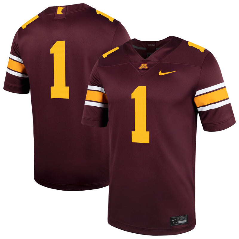 Nike #1 Maroon Minnesota Golden Gophers Untouchable Football Jersey