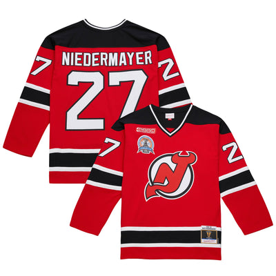New Jersey Devils Scott Niedermayer Mitchell & Ness Red Big & Tall 1999/00 Blue Line 2.0 Jersey