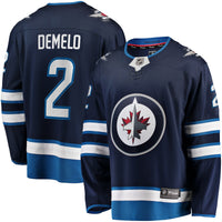 Winnipeg Jets Dylan DeMelo Fanatics Navy Breakaway Player Jersey