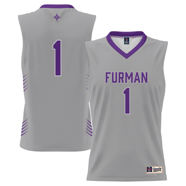 #1 Furman Paladins GameDay Greats Lightweight Basketball Jersey - Gray