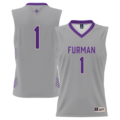 #1 Furman Paladins GameDay Greats Lightweight Basketball Jersey - Gray