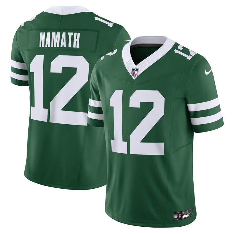 New York Jets Joe Namath Nike Legacy Green Vapor F.U.S.E. Limited Jersey