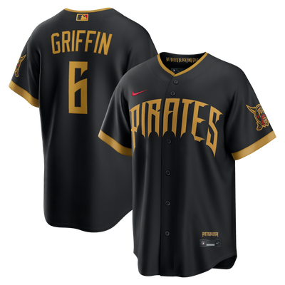 Pittsburgh Pirates Konnor Griffin Nike Black 2026 City Connect Stadium Jersey