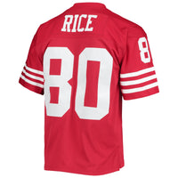 San Francisco 49ers Jerry Rice Mitchell & Ness Scarlet Legacy Replica Jersey