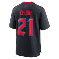 Houston Texans Nick Chubb Nike Navy Alternate 2 Game Jersey