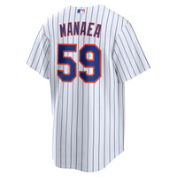 New York Mets Sean Manaea Nike White Home Replica Jersey