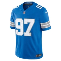 Detroit Lions Aidan Hutchinson Nike Blue Team Vapor F.U.S.E. Stitched Limited Jersey