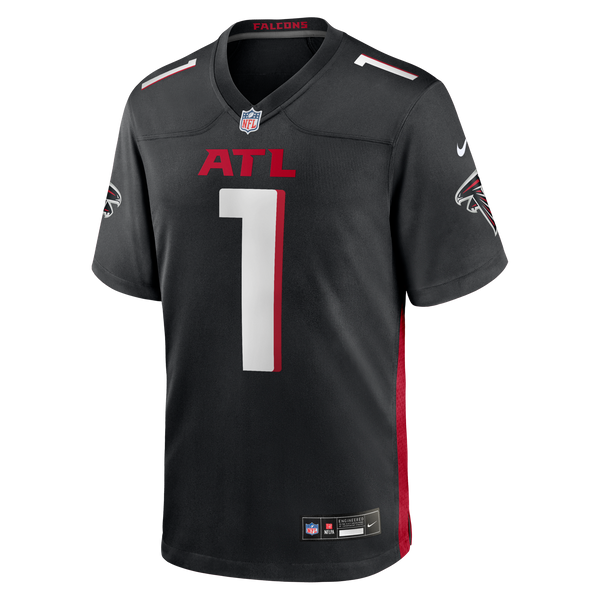 Atlanta Falcons Number 1 Groom Nike Black Game Jersey