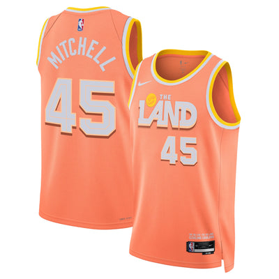Cleveland Cavaliers Nike 2025/26 City Edition Swingman Jersey - Orange - Donovan Mitchell