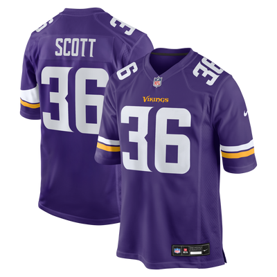 Minnesota Vikings Zavier Scott Nike Purple Team Game Jersey