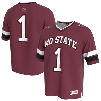 Missouri State University Bears GameDay Greats Lightweight Collegiate Football Fashion Jersey - Maroon