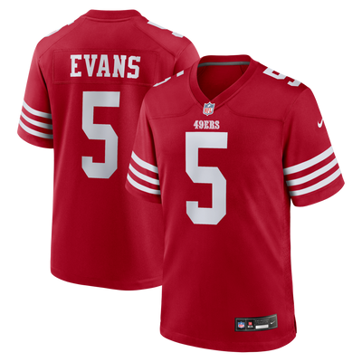 San Francisco 49ers Mike Evans Nike Scarlet Game Jersey