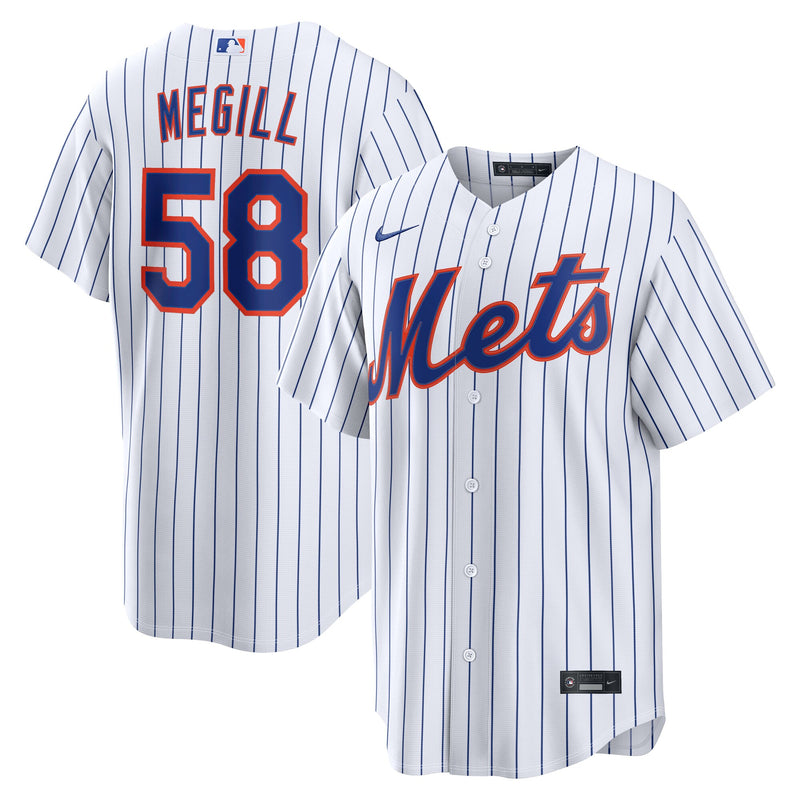 New York Mets Tylor Megill Nike White Home Replica Jersey