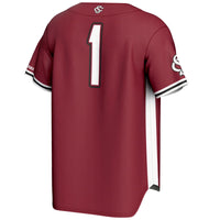 #1 South Carolina Gamecocks GameDay Greats Lightweight Baseball Fashion Jersey - Garnet