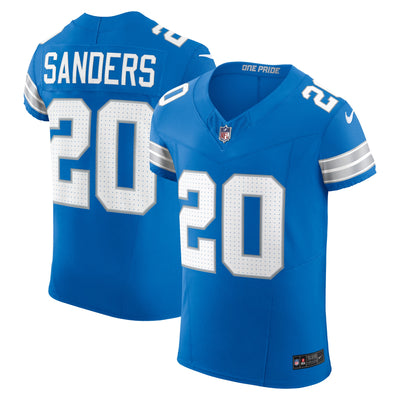 Detroit Lions Barry Sanders Nike Blue Team Vapor F.U.S.E. Elite Jersey