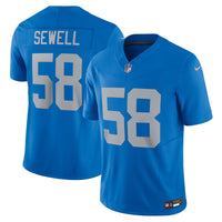 Detroit Lions Penei Sewell Nike Blue Vapor F.U.S.E. Alternate Limited Jersey