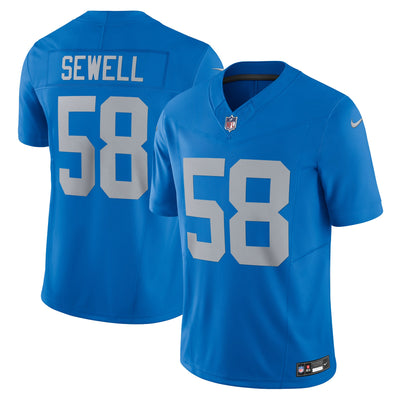 Detroit Lions Penei Sewell Nike Blue Vapor F.U.S.E. Alternate Limited Jersey