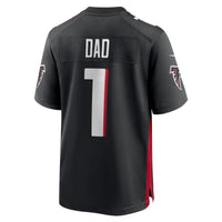 Atlanta Falcons Number 1 Dad Nike Black Game Jersey