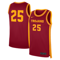 Nike #25 Cardinal USC Trojans Road Replica Basketball Jersey