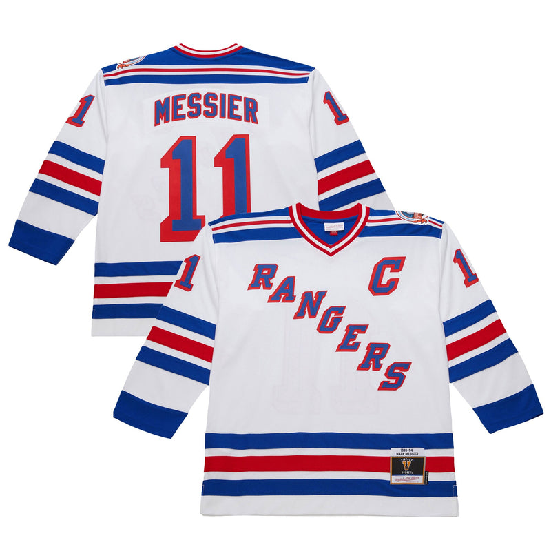 New York Rangers Mark Messier White 1993-94 Power Play Jersey