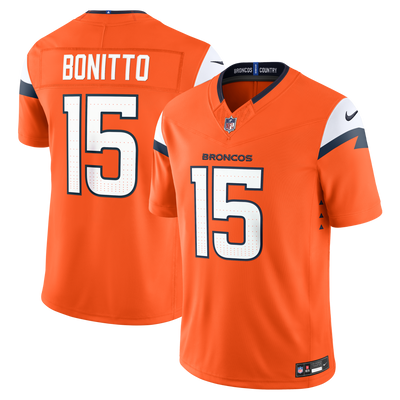Denver Broncos Nik Bonitto Nike Orange Team Vapor F.U.S.E. Stitched Limited Jersey