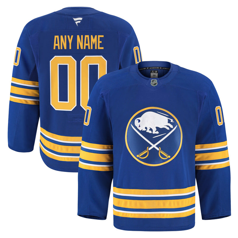 Buffalo Sabres Fanatics Royal Home Authentic Pro Custom Jersey