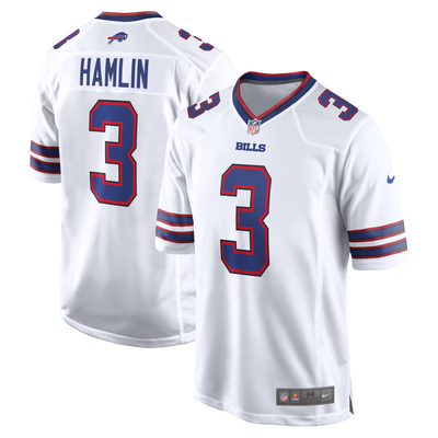Buffalo Bills Damar Hamlin Nike White Game Jersey