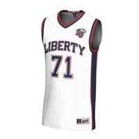 #71 Liberty Flames GameDay Greats Lightweight Basketball Fashion Jersey - White
