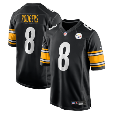 Pittsburgh Steelers Aaron Rodgers Nike Black Game Jersey