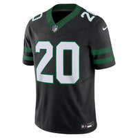 New York Jets Breece Hall Nike Legacy Black Alternate Vapor F.U.S.E. Limited Jersey