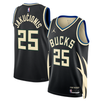 Milwaukee Bucks Jordan Brand Statement Edition Swingman Jersey - Hunter Green - Kasparas Jakučionis