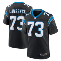 Carolina Panthers Rashard Lawrence Nike Black Game Jersey