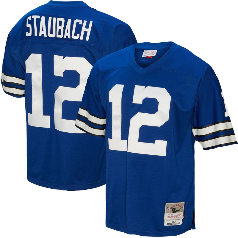 Dallas Cowboys Roger Staubach Mitchell & Ness Royal Legacy Replica Jersey
