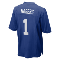 New York Giants Malik Nabers Nike Royal Player Game Jersey