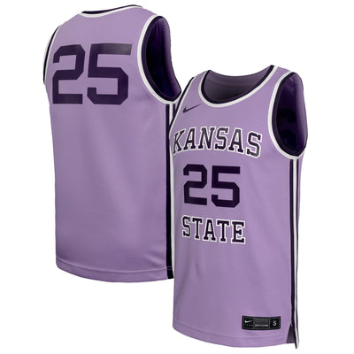 #25 Kansas State Wildcats Nike Replica Basketball Jersey - Purple