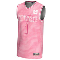 #1 Utah State Aggies GameDay Greats Lightweight Basketball Fashion Jersey - Pink