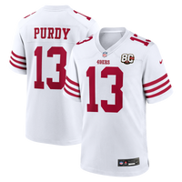 San Francisco 49ers Brock Purdy Nike White 80th Anniversary Game Jersey