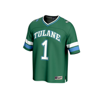 #1 Tulane Green Wave GameDay Greats Collegiate Football Fashion Jersey - Green