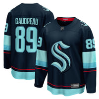 Seattle Kraken Frederick Gaudreau Fanatics Deep Sea Blue Home Breakaway Jersey