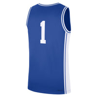 #1 Duke Blue Devils Nike Road Replica Jersey - Royal