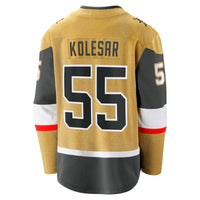 Vegas Golden Knights Keegan Kolesar Fanatics Gold Home Breakaway Jersey