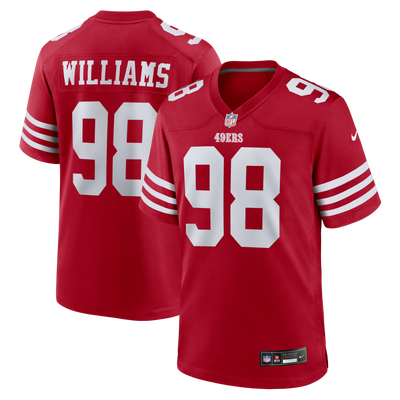 San Francisco 49ers Mykel Williams Nike Scarlet Team Game Jersey