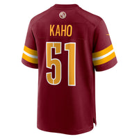 Washington Commanders Ale Kaho Nike Burgundy Team Game Jersey