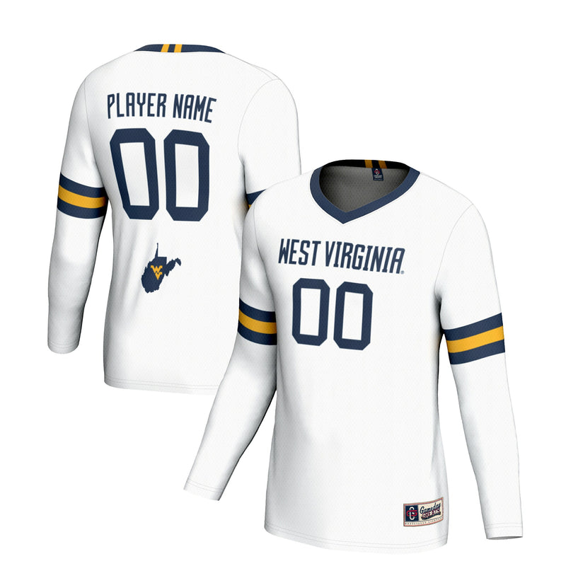 West Virginia Mountaineers GameDay Greats NIL Pick-A-Player Lightweight Volleyball Jersey - White
